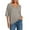 F87-Light Gray, variant on FYDUU Womens Sweaters Soft Tops Women's Casual Knit Sweater Basic Loose Fit V Neck 3/4 Sleeve Shirts Solid Color Comfortable Soft Fashion Clothes Women Trendy T-Shirt