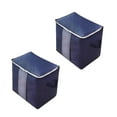 thumbnail image 1 of Bolsas de almacenamiento plegables grandes | Contenedores de ropa con asas | Tela no tejida gruesa e inodora | Organizador con cierre de cremallera para ropa, mantas y edredones | Para usar en, 1 of 3