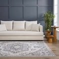 thumbnail image 5 of Hauteloom Bakir Living Room, Bedroom Area Rug - Traditional - High Pile - Gray, Blue - 7'9" x 9'6", 5 of 15