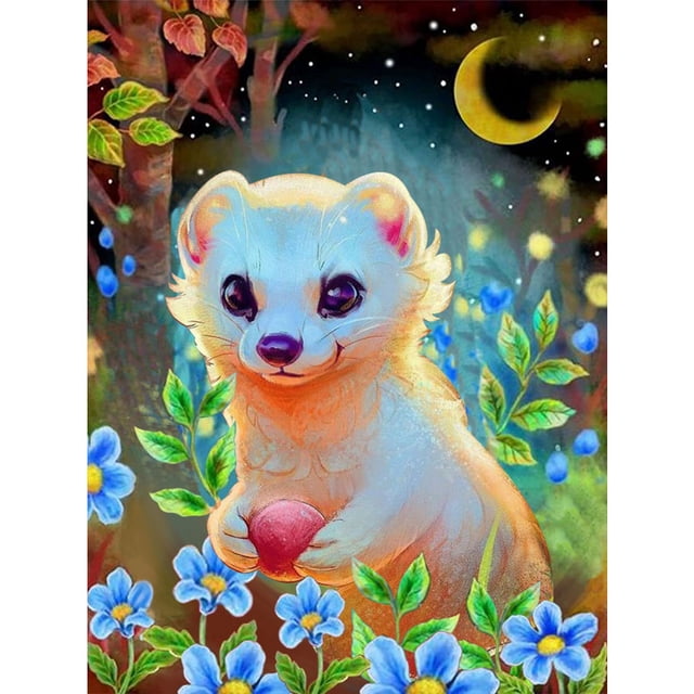 Kit de pintura de diamante 5D DIY Animal Full Round Drill Mosaico Rhinestone Art Crafts FLhrweasw Nuevo