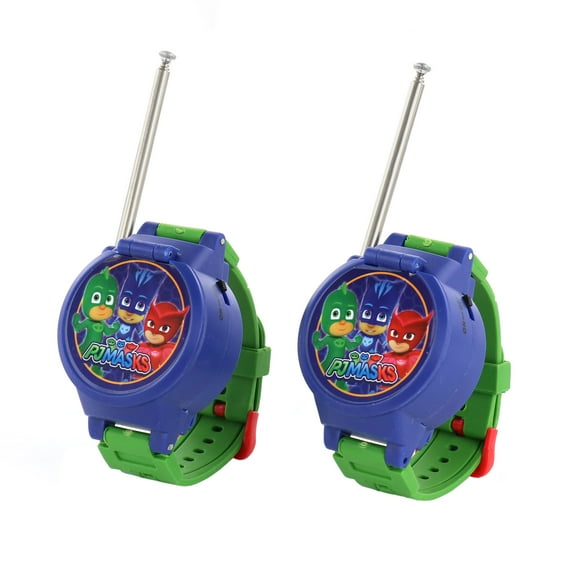 Hasbro PJ Masks 2 Piece Wrist Walkie Talkie Set with Built in Watch