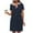 Navy~, variant on Jjayotai No Boundaries Dresses Women Polo Dress, Short Sleev V Neck Dress for Tennis Golf Workout, Summer Casual Dresses, Womens Mini Dress Green~ M