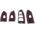 thumbnail image 4 of Window Switch Panel Trim Window Switch Panel Frame 4PCS Window Switch Panel Cover Carbon Fiber Replacement For  CX-3  2016-2021, 4 of 8