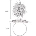 thumbnail image 2 of 8 Pack Alloy Rhinestone Napkin Rings, Silver Lotus Flowers Napkin Holders, Elegant Table Napkins Serviette Buckles for Valentines Day, Wedding Party, 2 of 4