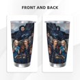 thumbnail image 3 of Vaso de 20 oz con tapa de Game Of Thrones, vaso de viaje de acero inoxidable de doble pared con aislamiento al vacío, taza de café con aislamiento duradero, taza térmica con tapa deslizante a prueba, 3 of 7