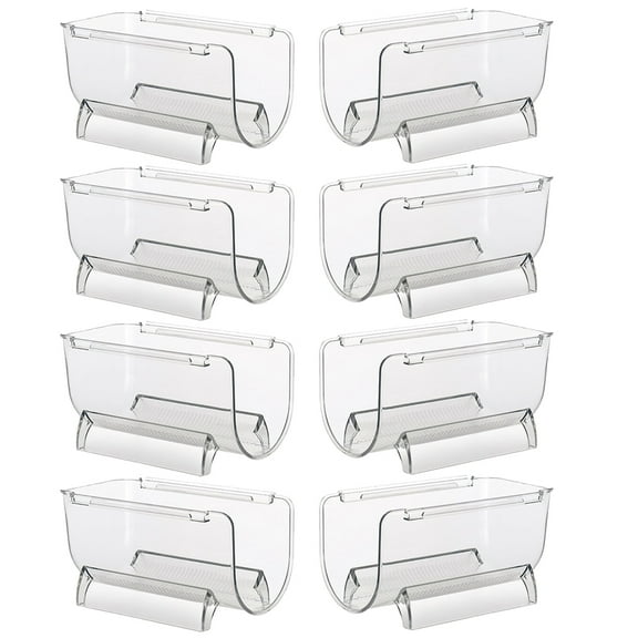 unbranded  8 Pcs Wine Racks Storage Transparent Bottle Stackable Clear Holder