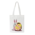 thumbnail image 2 of Easter Bunny Basket Egg Bags for Kids, Personalized Candy Egg Basket Rabbit Printed, Canvas Cotton Personalized Candy Basket Clearance, 2 of 4