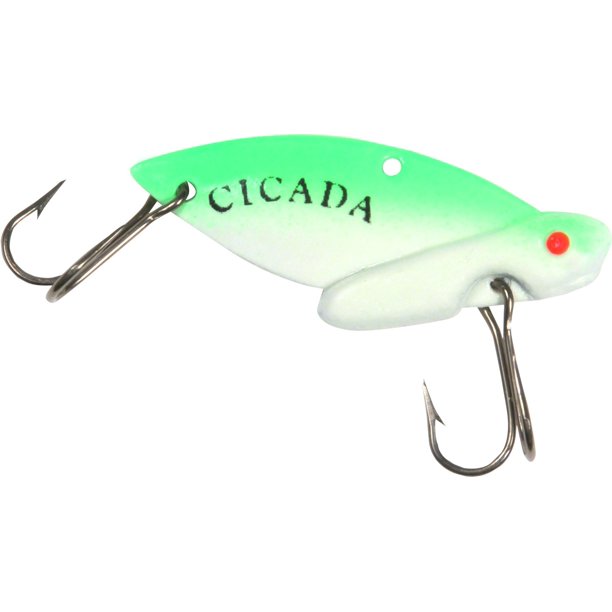 Reef Runner 40063 Cicada Blade Fishing Lure 2 Inch 3/8 Ounce Green Glow