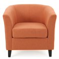 thumbnail image 2 of Noble House Preston Orange Fabric Club Chair, 2 of 20