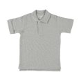 thumbnail image 2 of French Toast Unisex S/S Pique Polo (Sizes 2T - 7) - gray, 4t (Toddler), 2 of 2
