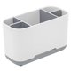 thumbnail image 2 of Compartimentos para Porta Cepillos de Eléctricos Peine de Maquinilla de Afeitar Cepillos de Maquillaje Organizador de Almacenamiento Soportes Gris grande Sunnimix titular de pasta de dientes, 2 of 8