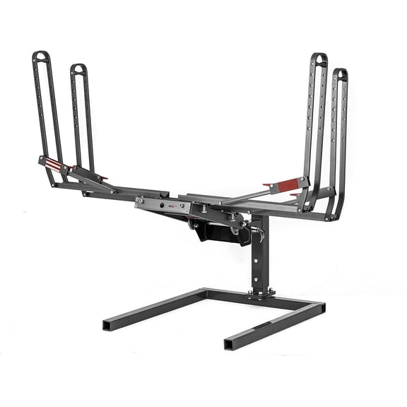 Rhino Bilt 3" Wide Tire E-Bike Rack Exterior Automotive Accessory with Ramp, 70 lbs
