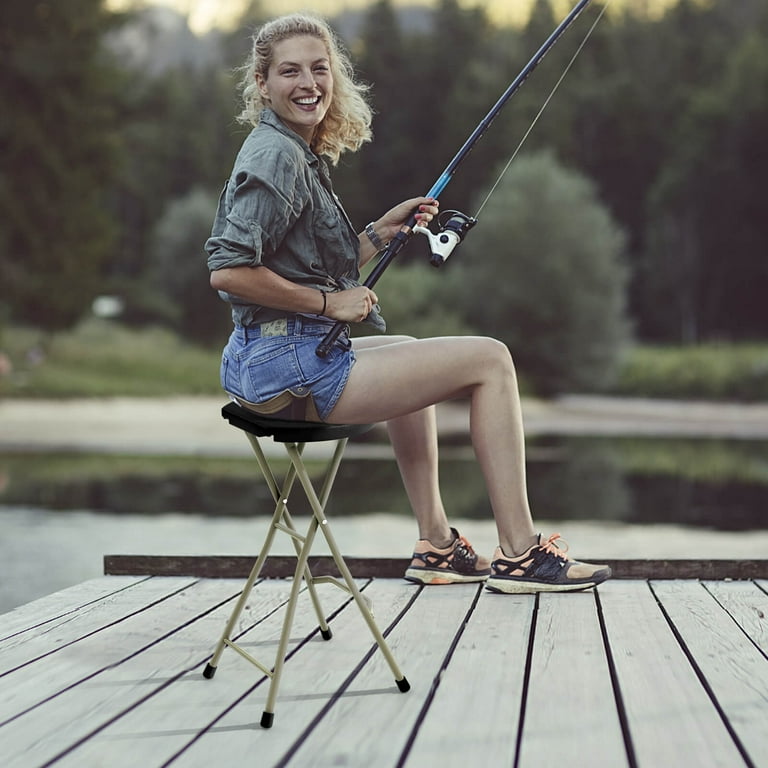 Costway 2 PCS Lightweight Portable Foldable Fishing Stools Seat