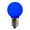 Blue, variant on Vickerman G30 Purple Ceramic LED Nickel Base Bulb E12, 120V .6 Watts,Dimmable, 25 Bulbs per Pack