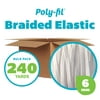 Poly-Fil® 6MM Spandex Braided Elastic by Fairfield™, 20 Yards (12 Pack)