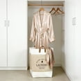 thumbnail image 4 of Cesta De Ropa De Lino Cesta grande de ropa sucia de estilo nórdico con asas, plegable, para dormitorio, baño, dormitorio, color beige (1 unidad) JASKFLY, 4 of 8