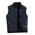 thumbnail image 3 of BJUTIR Men'S Winter Coats Winter Casual Vest Zipper Stand Collar Solid Jacket With Pockets, 3 of 5