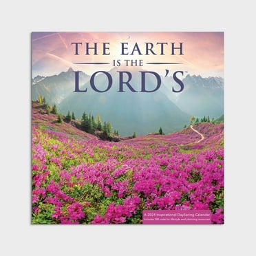 2024-Wall Calendar-Earth is the Lords-12x12 Hanging Wall Calendar by DaySpring