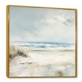 thumbnail image 2 of Designart "Winter'S Enchantment By The Coastal Ocean II" Coastal Ocean Floater Framed Canvas Art Print, 2 of 5