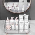 thumbnail image 3 of Tray, Perfume Organiser, Bathroom Vanity Tray, Dresser Tray for Cosmetics, Skincare, Lotions, Clear, 3 of 4