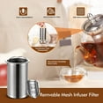 Hiware 1000ml Glass Teapot with Removable Infuser, Stovetop Safe Tea