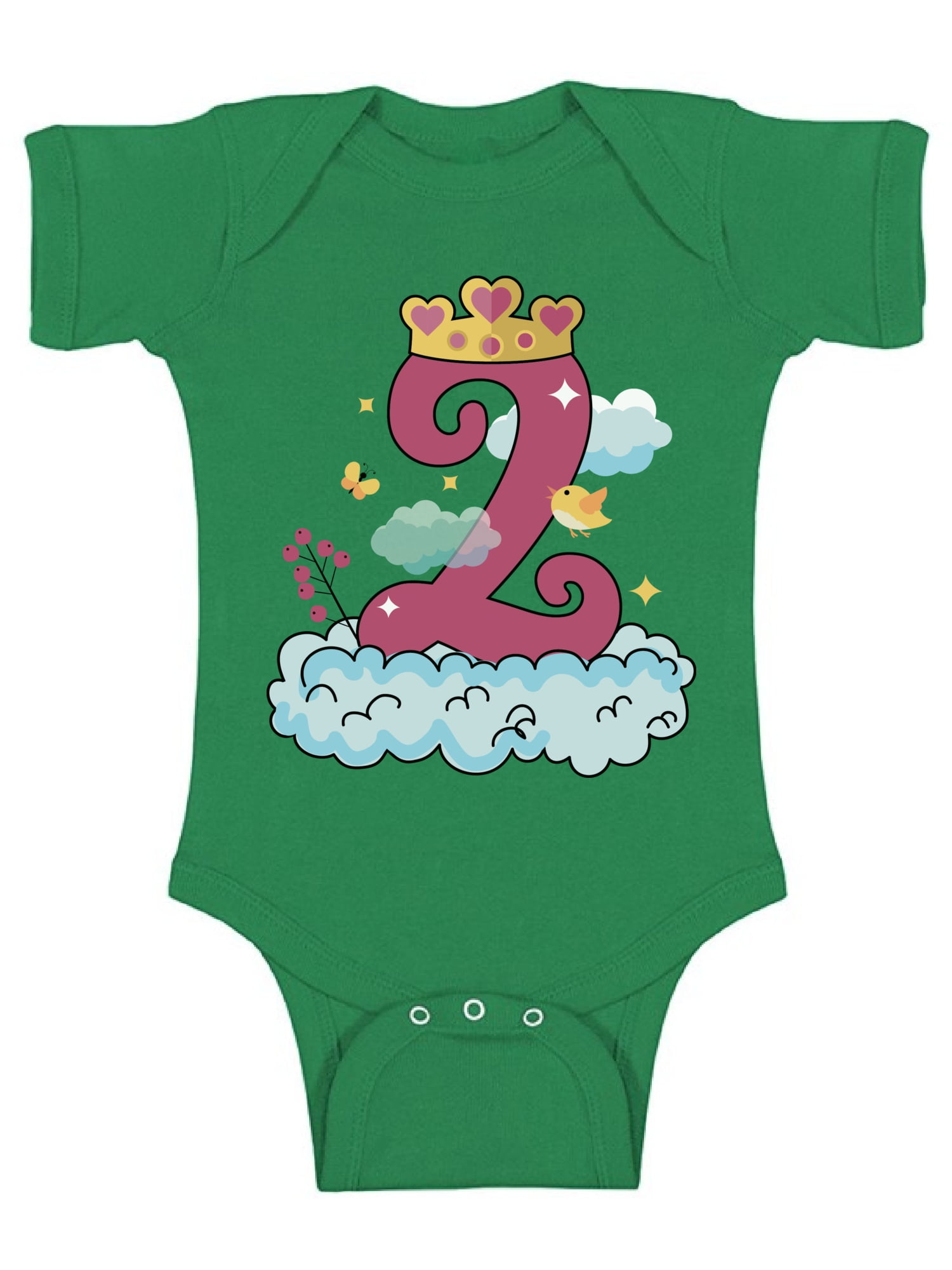 Awkward Styles Princess Baby Bodysuit Short Sleeve Girls Birthday Party