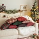 thumbnail image 2 of Funda de almohada de algodón y poliéster con cuadros rojos navideños para sofá de sala de estar, funda de cojín de estilo moderno, 2 of 6