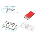 thumbnail image 3 of Washranp Adhesive Cable Clips,Easy Install Outdoor Light Clips for Wall Cord Organizer Cable Management, 3 of 4