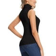 thumbnail image 3 of MANIFIQUE Women's Lightweight Fitted Sleeveless Turtleneck Tops, 3 of 7
