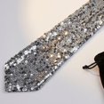 thumbnail image 7 of Slccxzc Glitter Sequin Zippered Tie Adjustable Pre-Tied Sparkly Necktie Wedding Party, 7 of 7