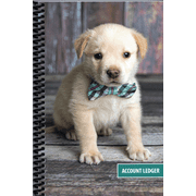 Side Spiral Bound Checkbook/Transaction Register Debit Card and Check Register Account Tracker ("Biscuit" The Puppy)