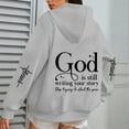 thumbnail image 4 of God Is Still Writing Your Story Hoodies for Women Long Sleeve Christian Hooded Sweatshirt with Pockets Pullover Tops, 4 of 6