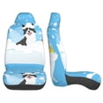 thumbnail image 4 of Fotbe Collie in Bathtub Pattern Automotive Seat Covers for Cars Trucks and SUVs – Car Seat Covers for Front Seats,Protective Seat Covers,Vehicle Seat Covers, Set of 2, 4 of 9