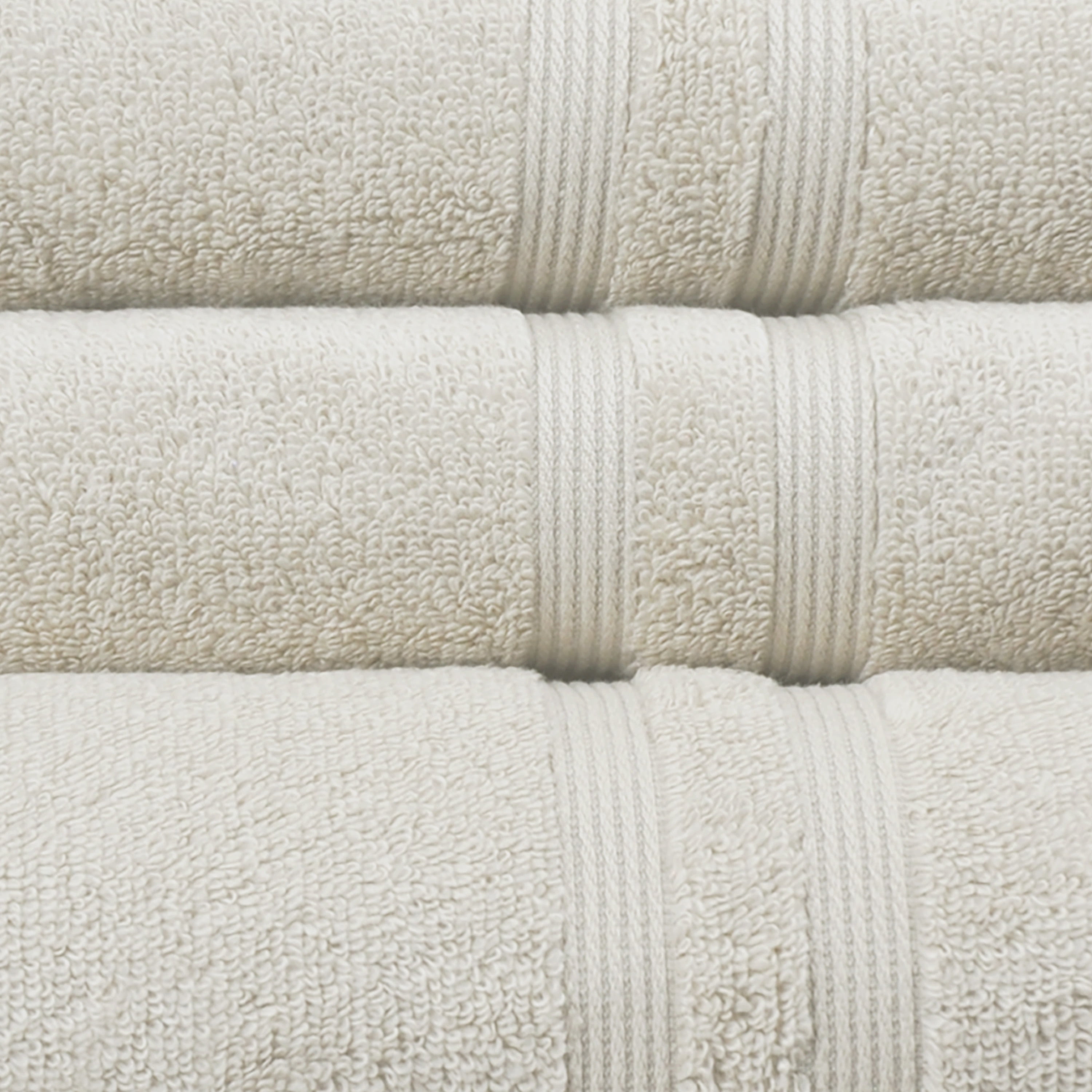 Mainstays 6-Piece Towel Collection, 2 2 Whisper Hand, Textured 2 Wash Set Performance Bath, Iris