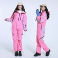 thumbnail image 4 of Wiyuqeen Women's One-Piece Snowsuit Waterproof Ski Jumpsuit for Snowboarding Skiing Insulated Winter Snow Bib with Thigh Vents Hooded Snowsuit, 4 of 6