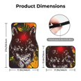 thumbnail image 5 of Naloa Wolf With Wildflowers Car Foot Mat Set of 4 Pieces - Universal Floor Liner Neoprene Full Set Floor Mats for Cars Trucks SUV, 5 of 7