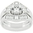 thumbnail image 2 of Precious Stars R07562R-C01-10 Precious Stars Silvertone Cubic Zirconia Bridal Set, 2 of 2