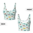 thumbnail image 6 of Uemuo Transport Travel Pattern Women's Sports Bra - High Impact Support, Breathable, and Comfortable Athletic Bra for Running, Yoga, and Workouts, 6 of 9