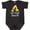Black Leopard, variant on My Nani Loves Me Giraffe Boys or Girls Baby Bodysuit