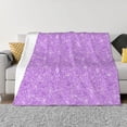 thumbnail image 1 of Balery Lilac Glittering Manta de Franela con Dibujo, Lujo Ultra Suave y Cálido, Antipelusa y Resistente a las Arrugas para Cama, Sofá, Camping -40"x30", 1 of 6