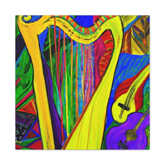 Harp in Fauvism - Canvas
