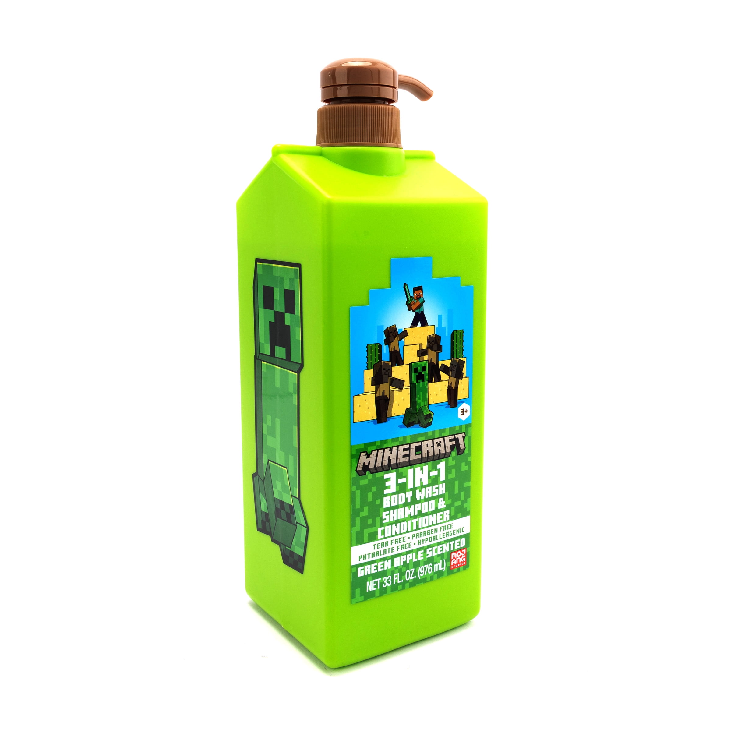 Minecraft 3-in-1 Wash, 33oz, Green Apple Scented, Age 3+ - Walmart.com