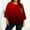 Wine, variant on Oversize Gradual T-Shirt for Women Loose Capris Sleeve Round Neck Tops Summer Comfy Shirt ,Blue,XXL