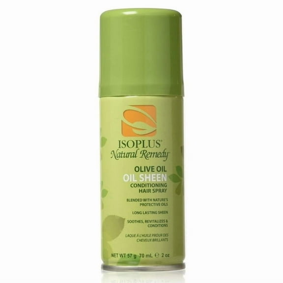 Isoplus Natural Remedy Olive Oil Sheen Hair Spray, 2 Oz.,Pack of 2