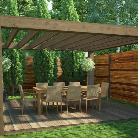 Aluminum Patio Sets Clearance COSCO Outdoor Furniture, Patio Dining Set, Patio Chair and Patio Table, 9 Piece, Aluminum, Tan ()