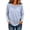 Light Blue, variant on Sun Protection Tops for Women See Through Long Sleeve Beach Cover Ups Casual Split Hem Basic Shirts Lightweight Crewneck Layering Tops