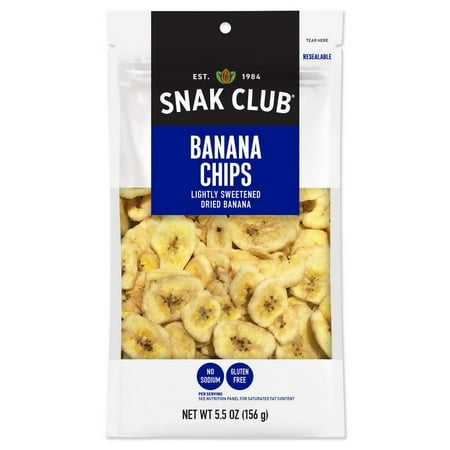 - (Price/CASE)Snak Club 1721419 Century Snacks Premium Pack Banana Chips 5.5 ounce - 6 Per Case