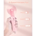 thumbnail image 4 of Handheld Fan, Portable Mini Fan Pocket Fan with 3 Speed, 3000mAh USB Rechargeable Personal Folding Fan for Women Men Travel Camping Outdoor, Office, Travel, Gift for Festival, 4 of 11