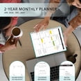 thumbnail image 2 of 2026-2027 Monthly Planner, 8.5x11": 24 Months (JAN. 2026 - DEC. 2027), Large Daily Blocks, Turquoise, 2 of 8