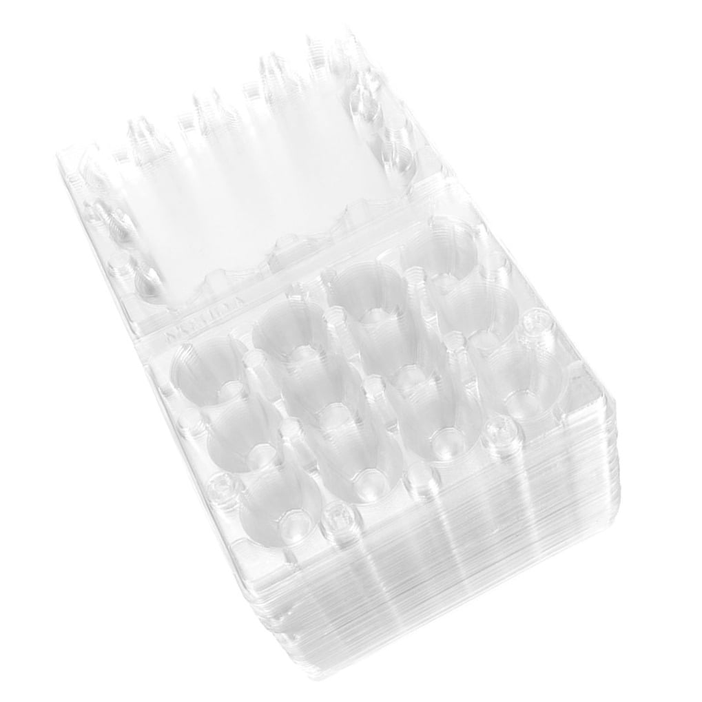 BESTOYARD Transparent Plastic Quail Egg Holder for Easy Viewing and Storage, 100Pcs